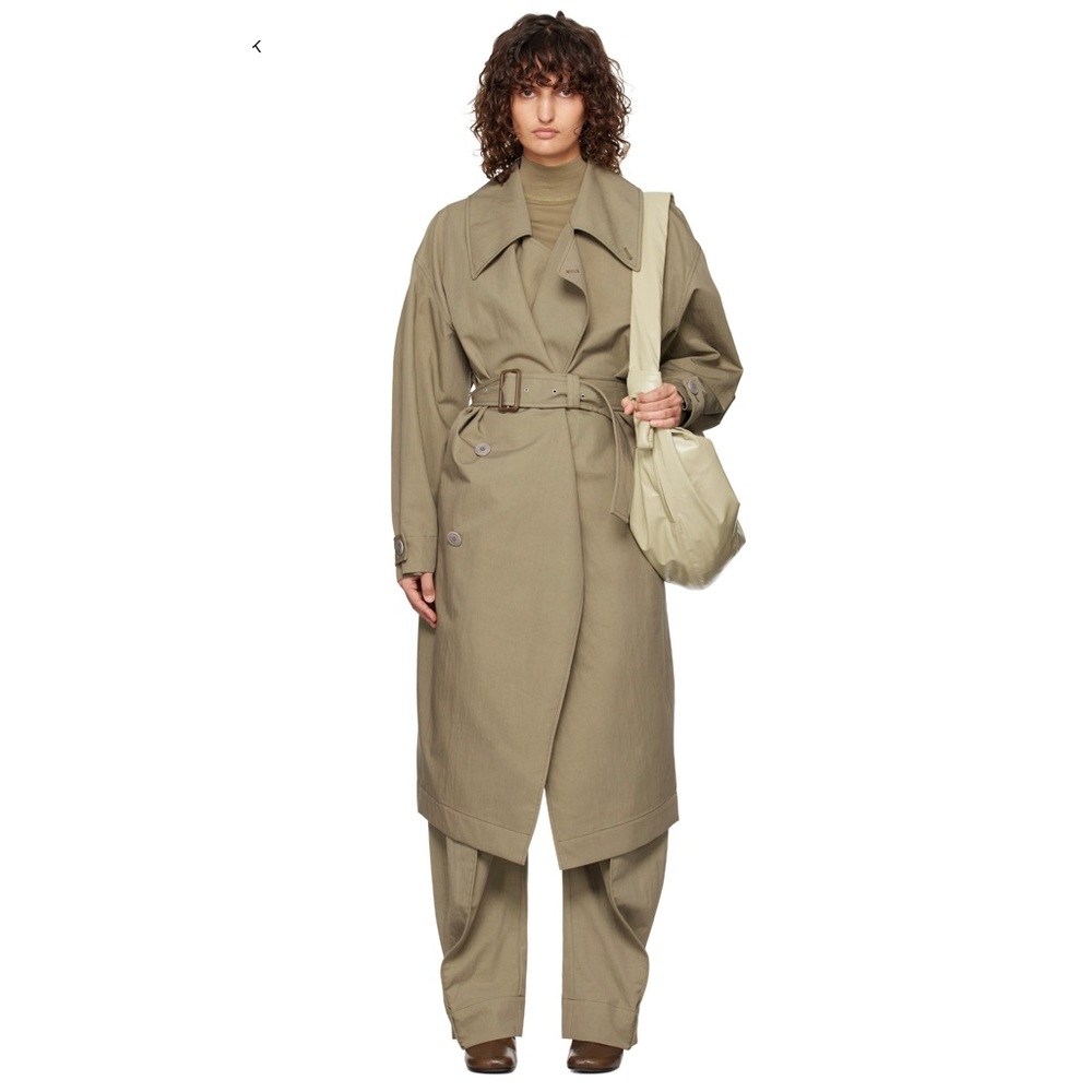 Khaki Water-Repellent Trench Coat (new)
